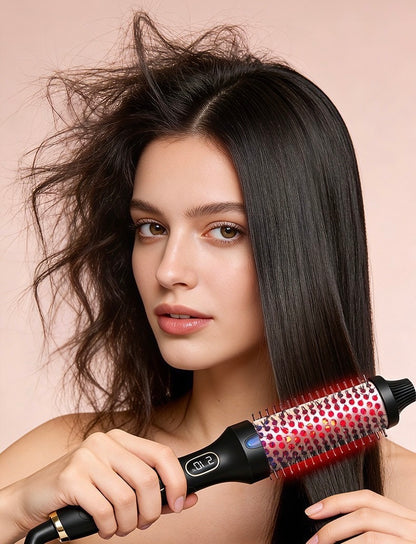 ម៉ាសុីនសិតសក់ត្រង់ 2in1 curling and straightening hair machine