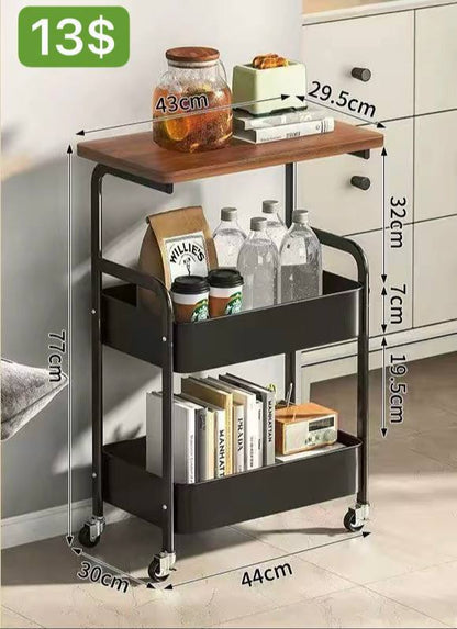រទេះដាក់ឥវ៉ាន់ពីរជាន់ Double layer cart storage