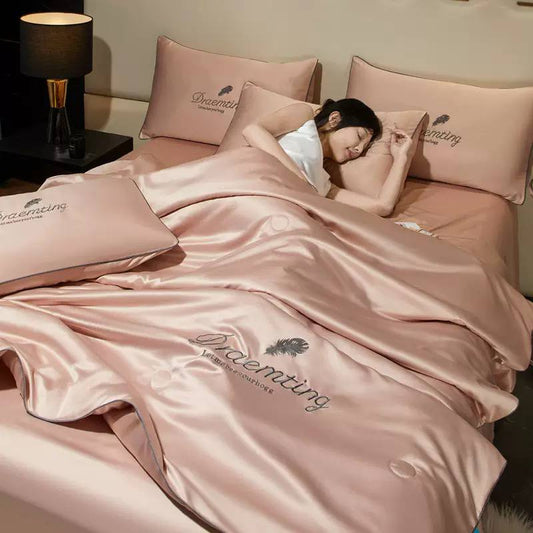 កម្រាលពូកសូត្រទឹកកក Cool bedsheet