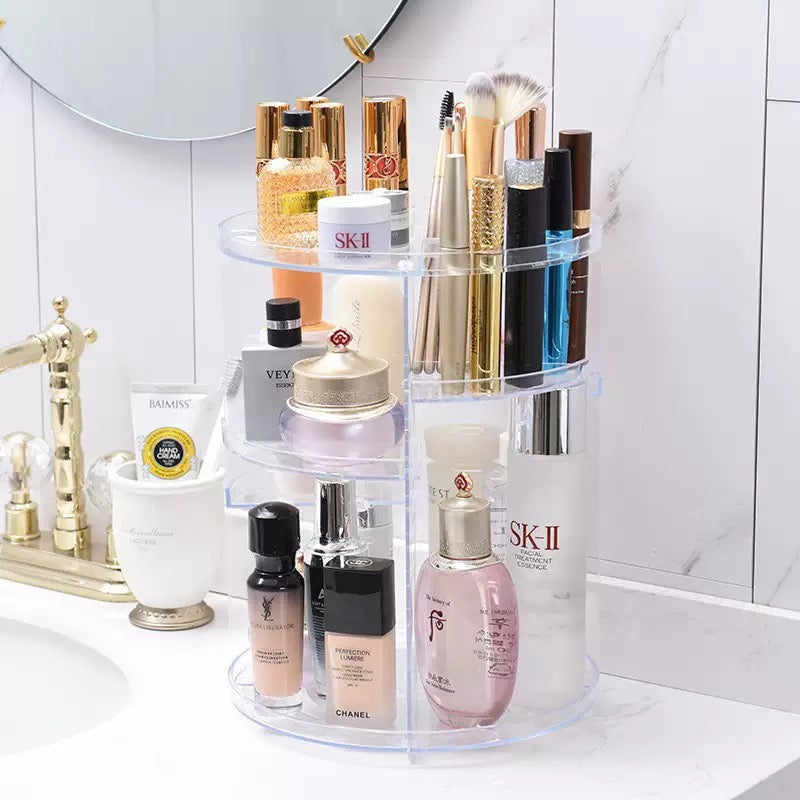 ទូដាក់គ្រឿងសម្អាង Comestic small rotating shelf